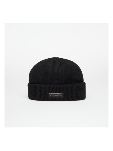 Шапка Calvin Klein Patch Chunky Rib Doc Hat Black Universal