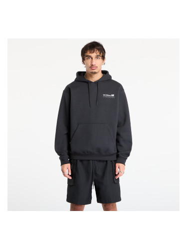 Суитшърт New Balance Linear Graphic Fleece Hoodie Black XXL
