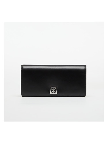 Портфейл Calvin Klein Emblem Hw Long Bifold Wallet Black Universal