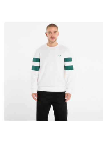 Суитшърт FRED PERRY Peached Tipped Sleeve Sweatshirt Snow White XL