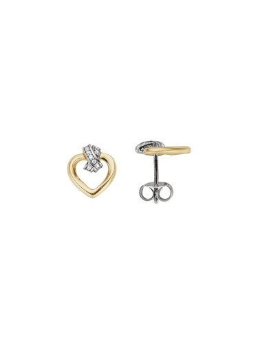 Обеци от злато с диаманти Burkhardt & Bischoff 738075