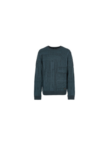 IrieDaily Theo Structure Knit Blue Мъже - Суитшърти и блузи с качулка IrieDaily - Син - 615D231-464-L - Size: L