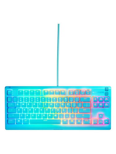  Гейминг клавиатура SteelSeries - Apex 3 TKL, RGB, синя