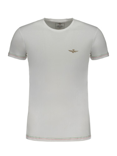 AERONAUTICA MILITARE MEN'S WHITE SHORT SLEEVE T-SHIRT