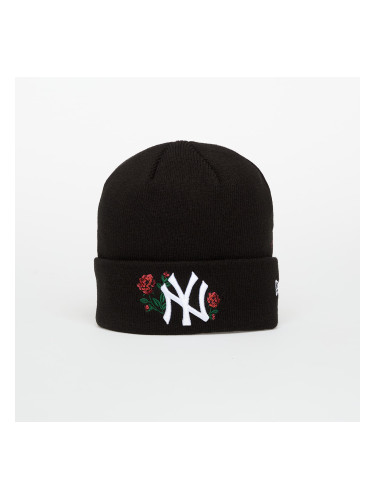 Шапка New Era Knit Medium Wmns MLB Sequin Rose New York Yankees Beanie Black Universal