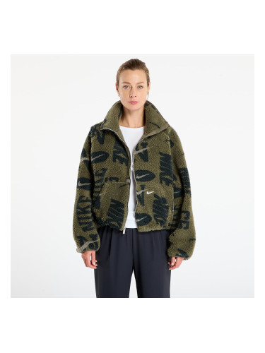 Яке Nike Sportswear Women's High-Pile Fleece Jacket Medium Olive/ Medium Olive/ Sail L
