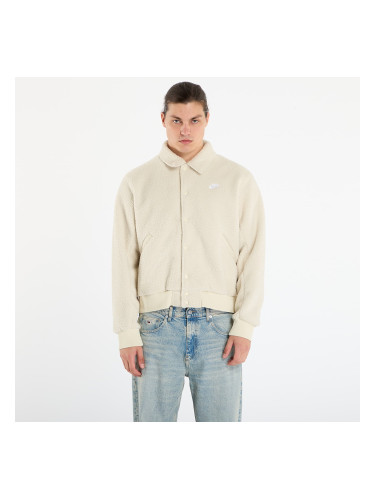 Яке Nike Sportswear Club Men's High-Pile Fleece Coaches Jacket Lt Khaki/ White XS