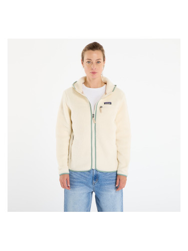 Суитшърт Patagonia W's Retro Pile Hoody Natural/ Ellwood Green M
