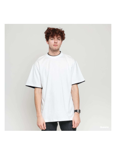 Тениска Urban Classics Contrast Tall Tee White / Black M