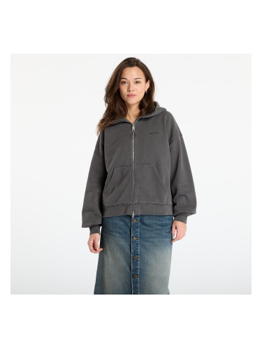 Суитшърт Carhartt WIP W' Hooded Benton Jacket Graphite Garment Dyed XS