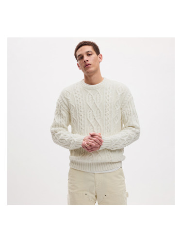 Пуловер GAP Cable Crew Chalk XXL
