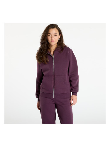 Суитшърт Urban Classics Ladies Fluffy Zip Hoody Plum Purple S