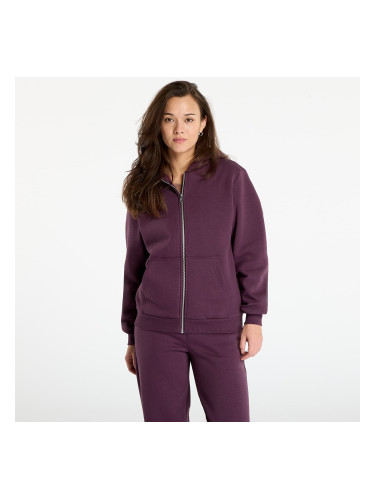 Суитшърт Urban Classics Ladies Fluffy Zip Hoody Plum Purple M