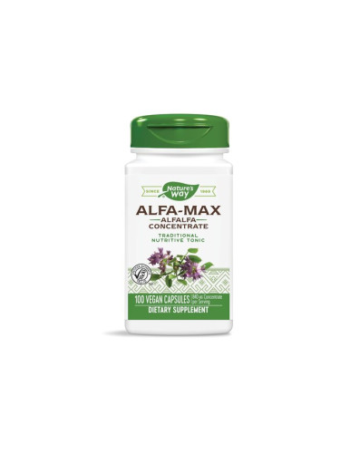 Alfa- Max® Люцерна концентрат 525 mg 100 V капсули | Nature’s Way