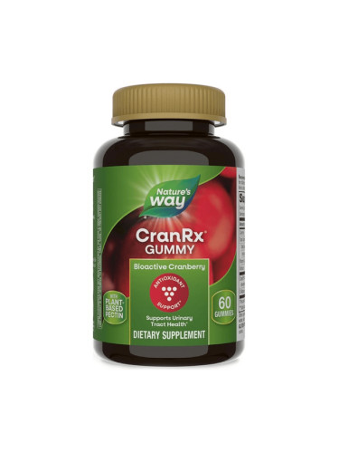 CranRx® Gummies Urinary Health / Грижа за уринарния тракт с Червена боровинка, Д-маноза и витамин С 