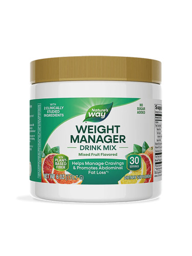 Weight Manager Drink Mix  (формула за контрол на теглото) 170.7 g прах, с плодов вкус | Nature’s Way
