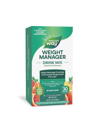 Weight Manager Drink Mix (формула за контрол на теглото) 30 сашета с плодов вкус | Nature’s Way