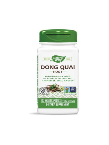 Китайска ангелика /Донг Куай/ (корен) 565 mg 100 V-капсули | Nature’s Way