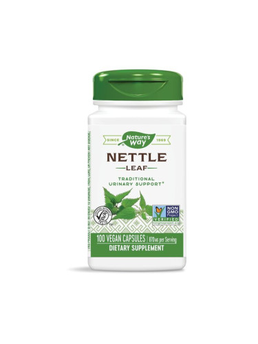 Nettle Leaf - Коприва (лист) - диуретик и детоксикатор, 435 mg, 100 капсули Nature’s Way