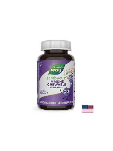Sambucus for Kids / Самбукус за деца x 40 дъвчащи таблетки Nature’s Way