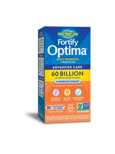 Фортифай™ Оптима Advanced 60 млрд. активни пробиотици 30 V капсули | Nature’s Way