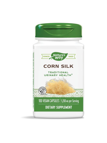 Диуретик за бъбречно здраве - Царевична коса - Corn Silk 400 mg, 100 капсули Nature’s Way