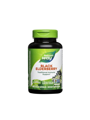 Черен Бъз (плод и цвят) 575 mg 100 V капсули | Nature’s Way
