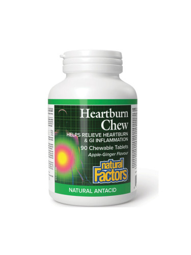 Билков антиацид (с DGL, хлъзгав бряст и амла) 90 дъвчащи таблетки | Natural Factors