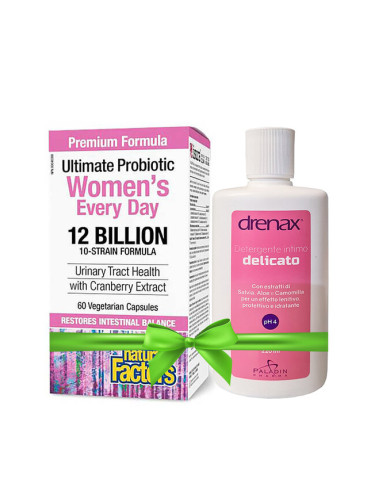 Промо Пакет Женско здраве - Мулти Пробиотик с подарък Дренакс | Natural Factors