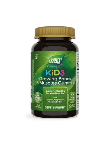 Kids Growing Bones & Muscles, 60 желирани таблетки Nature’s Way