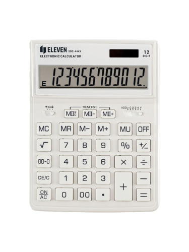 Калкулатор Eleven SDC 444XRWHE бял