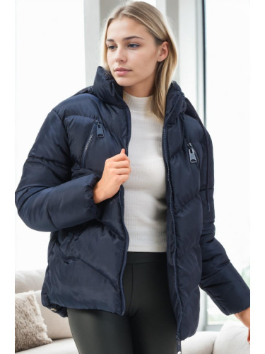 Z9769 DEWBERRY WOMEN'S JACKET-NAVY BLUE
