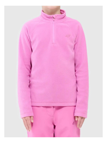 Girls' fleece sweatshirt 4F