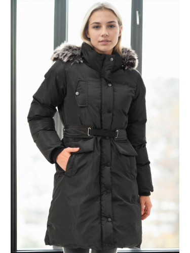 Z9774 DEWBERRY WOMEN'S COAT-BLACK