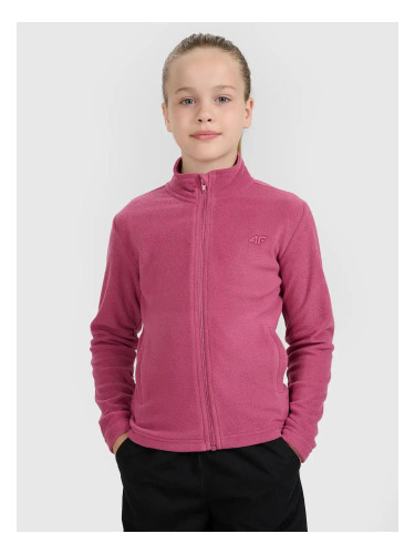 Girls' fleece sweatshirt 4F