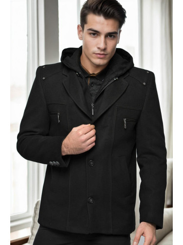 K9532 DEWBERRY MEN'S COAT-BLACK