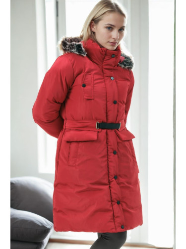 Z9774 DEWBERRY WOMEN'S COAT-BURGUNDY