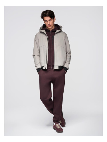 Ombre Men's lightweight jacket with mesh lining and hood