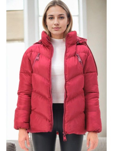 Z9769 DEWBERRY WOMEN'S COAT-BURGUNDY