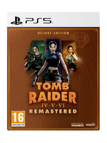 Игра Tomb Raider IV-VI Remastered Starring Lara Croft - Deluxe Edition за PlayStation 5