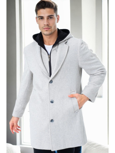 PLT9395 DEWBERRY OVERSIZED COAT-PATTERNED BEIGE