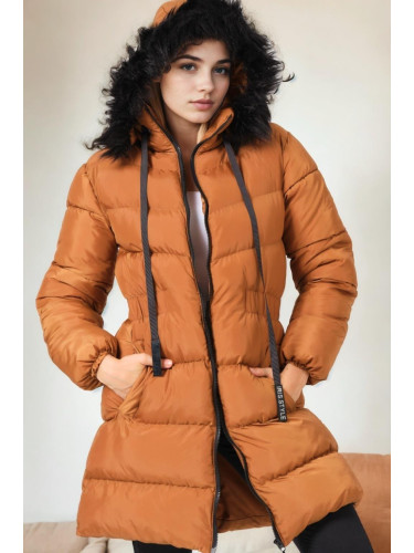 Z9764 DEWBERRY WOMEN'S COAT-TAN