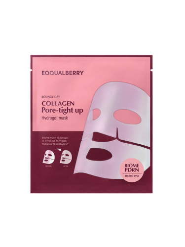 EQQUALBERRY - Collagen Pore-Tight Up Hydrogel Mask (30g)