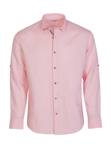 Мъжка розова риза от лен