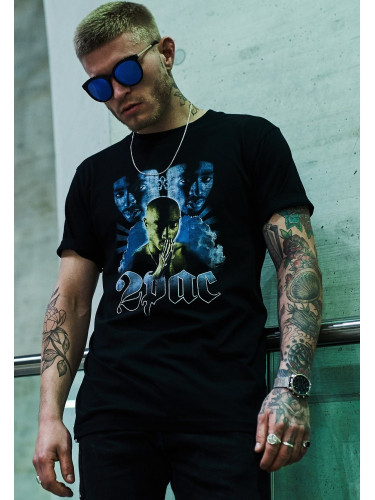 2Pac / Tupac Heaven Мъжка черна тениска Mister Tee