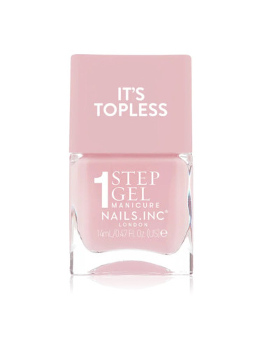 Nails Inc. It’s Topless гел лак за нокти за дълготраен ефект цвят Florence 14 мл.
