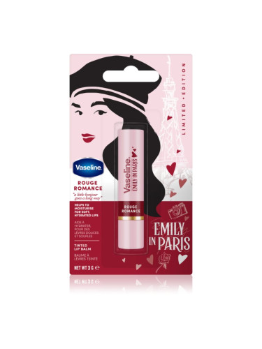 Vaseline Emily In Paris тониращ балсам за устни цвят Rouge Romance 3 гр.