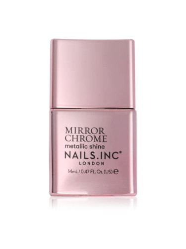 Nails Inc. Mirror Chrome лак за нокти със силен гланц цвят You're being Chromatic 14 мл.
