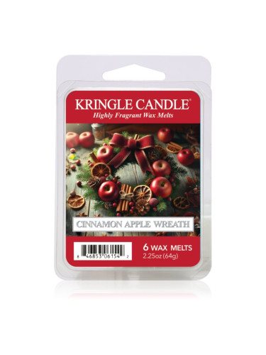 Kringle Candle Cinnamon Apple Wreath восък за арома-лампа 64 гр.