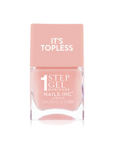 Nails Inc. It’s Topless гел лак за нокти за дълготраен ефект цвят Trinny 14 мл.
